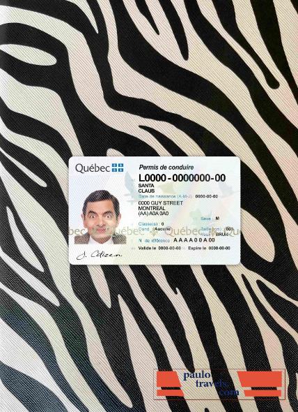 Canada Quebec DL photolook FRONT PSD template